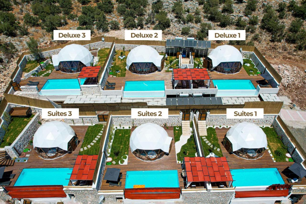 Kalkan Dome Suites & Deluxe-Glamping Holiday In Kalkan Kas Exterior photo