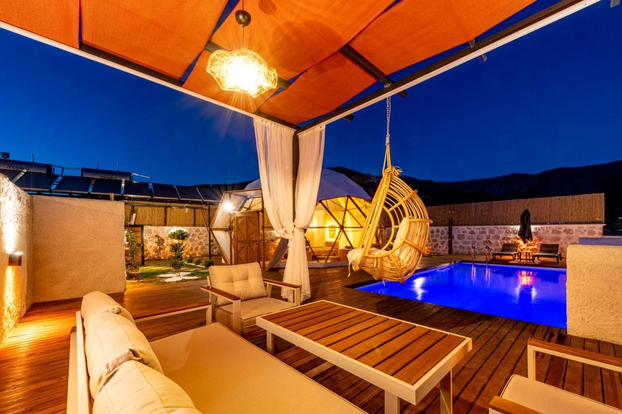 Kalkan Dome Suites & Deluxe-Glamping Holiday In Kalkan Kas Exterior photo