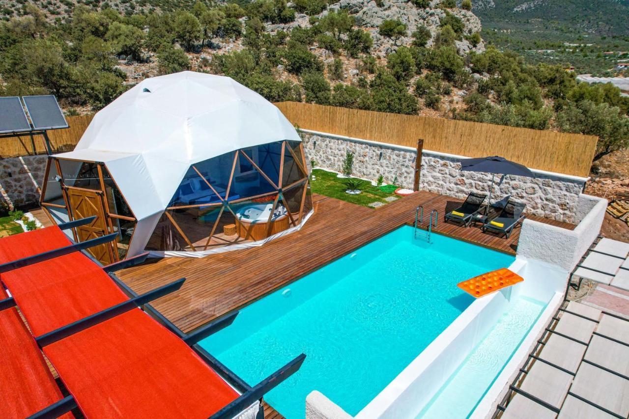 Kalkan Dome Suites & Deluxe-Glamping Holiday In Kalkan Kas Exterior photo